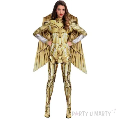 stroj dla dzieci wonder woman zloty amscan 128 140 cm