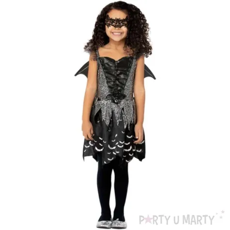 stroj dla dzieci wrozka nietoperz czarny smiffys rozm 146 158 cm