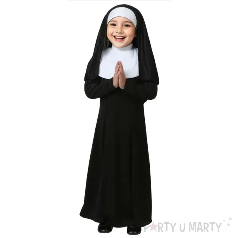 stroj dla dzieci zakonnica czarny kraszek 110 120 cm