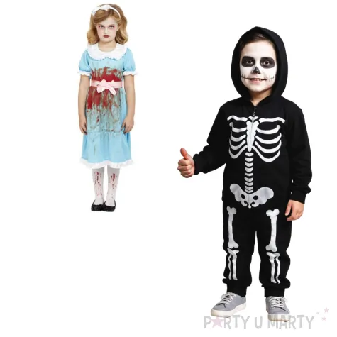 stroj dla dzieci zla blizniaczka lsnienie blekitny smiffys rozm 116 128 cm