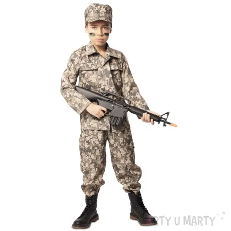 stroj dla dzieci zolnierz american soldier fyasa rozm 122 134 cm