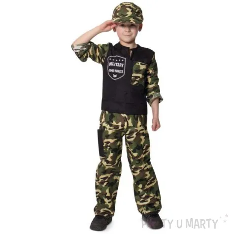stroj dla dzieci zolnierz folat rozm 116 134 cm