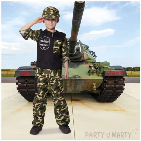 stroj dla dzieci zolnierz folat rozm 134 152 cm