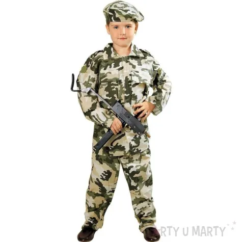 stroj dla dzieci zolnierz kraszek rozm 134 140 cm