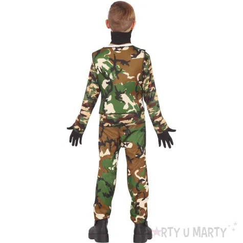 stroj dla dzieci zolnierz mundur guirca 7 9 lat rozm 122 134 cm