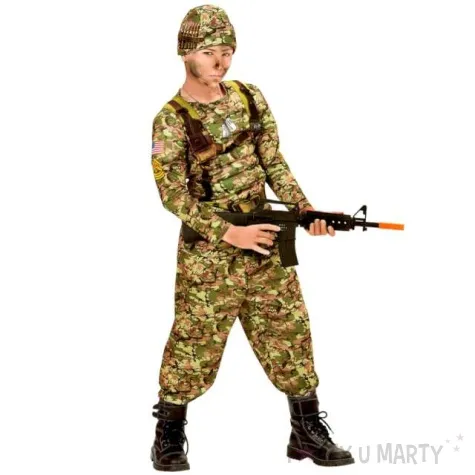 stroj dla dzieci zolnierz mundur widmann 134 146 cm