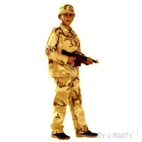 stroj dla dzieci zolnierz pustynny partytino 110 116 cm