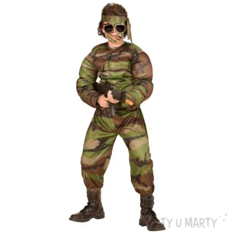 stroj dla dzieci zolnierz umiesniony moro widmann 134 146 cm