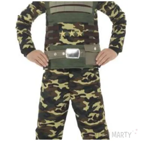 stroj dla dzieci zolnierz w czapce smiffys rozm 146 158 cm