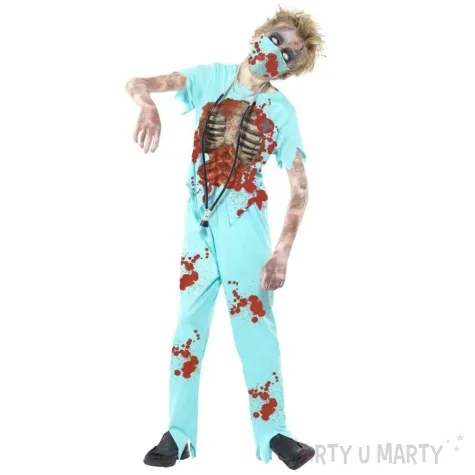 stroj dla dzieci zombie chirurg smiffys rozm 152 168 cm