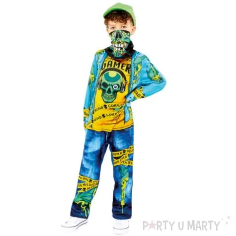 stroj dla dzieci zombie gracz gamer overload amscan rozm 140 152 cm