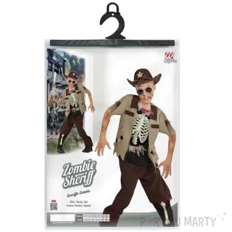 stroj dla dzieci zombie szeryf widmann rozm 128 cm
