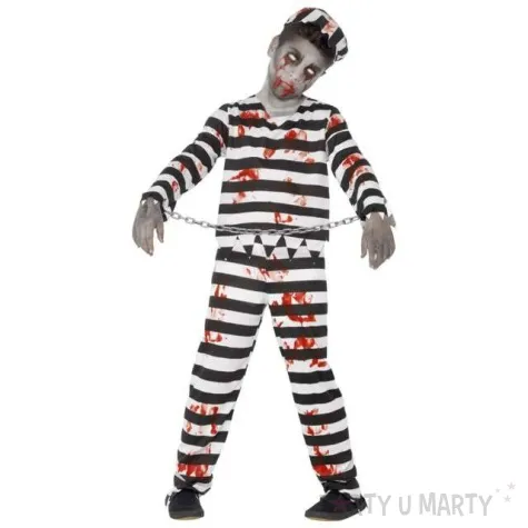 stroj dla dzieci zombie wiezien smiffys rozm 116 128 cm