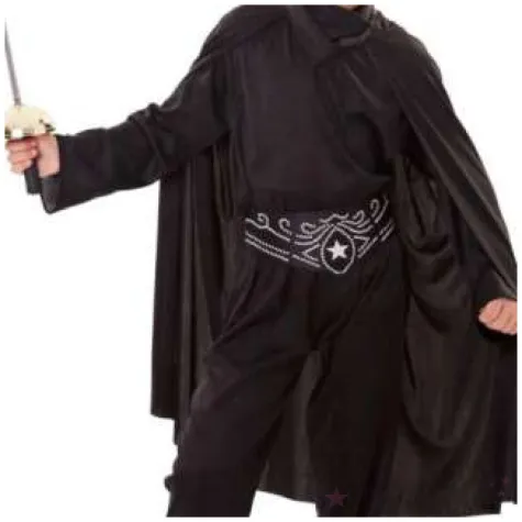 stroj dla dzieci zorro czarna maska fyasa 140 152 cm