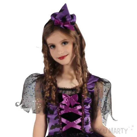 stroj dla dziecka czarownica czarny fioletowy godan 130 140