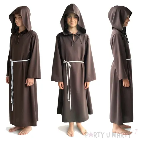 stroj dla dziecka mnich swiety franciszek brazowy party tino 134 140