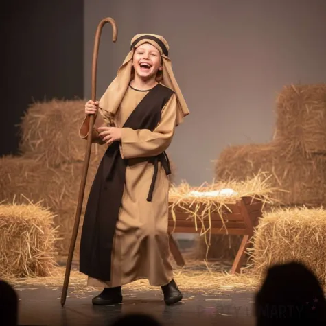 stroj dla dziecka na jaselka bal swietych jozef szata pasek nakrycie glowy 110 116