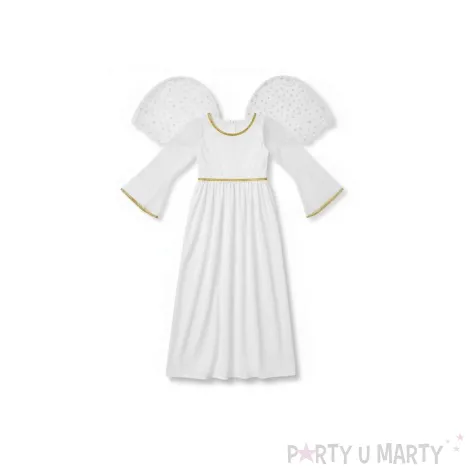 stroj dla dziecka na jaselka karnawal swieta aniol sukienka i skrzydla przedstawienie 120 130