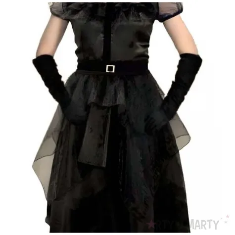 stroj dla dziecka wednesday sukienka balowa czarny godan 110 120