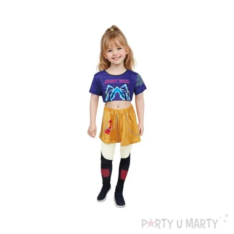 stroj dla dziewczynki na hallowen karnawal kpop demon hunters mira cosplay rozm 110 120