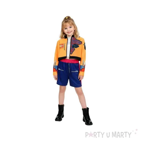 stroj dla dziewczynki na hallowen karnawal kpop demon hunters rumi cosplay rozm 110 120