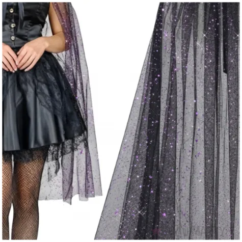 stroj dla kobiety halloween peleryna wampirzycy fioletowy widmann rozm uniw