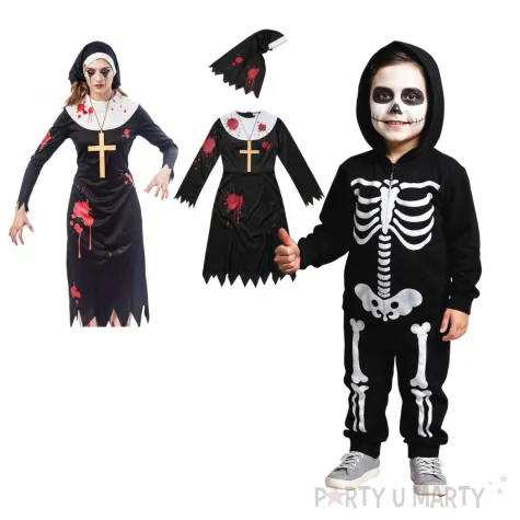 stroj dla kobiety na halloween zakonnica zombie amscan rozm l