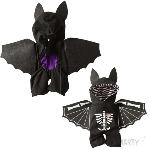 stroj dla psa halloween nietoperz czarny partydeco s