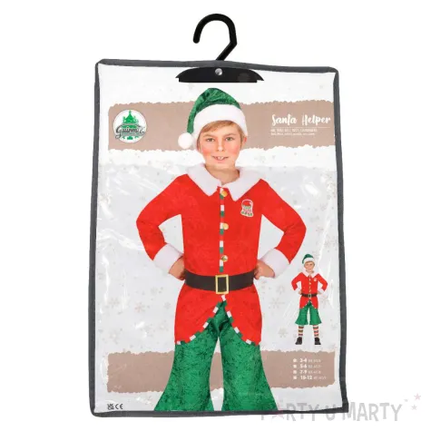 stroj dzieciecy na boze narodzenie elf zestaw dla chlopca rozm 122 134