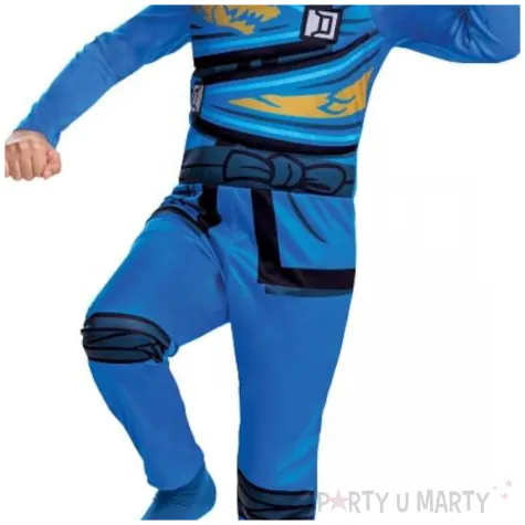 stroj dzieciecy na karnawal kostium ninja jay lego ninjago zestaw rozm 98 110