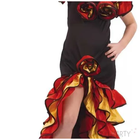 stroj dzieciecy sukienka dla dziewczynki na karnawal tancerka flamenco hiszpanka roz 130 140