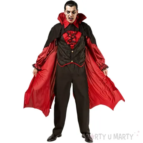 stroj meski na halloween i karnawal cosplay wampir z peleryna rozm m