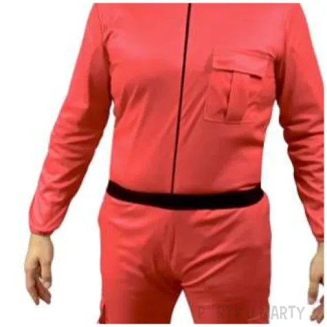 stroj meski na karnawal cosplay straznika squid game kombinezon z maska i kapturem rozm l