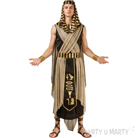 stroj meski na karnawal kostium faraona zestaw wladcy starozytnego egiptu rozm l
