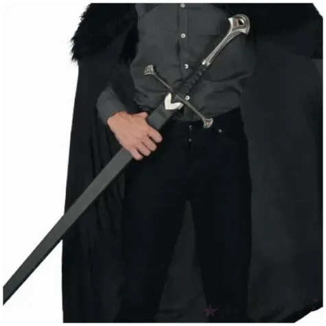 stroj meski na karnawal peleryna jon snow gra o tron czarny godan rozm m