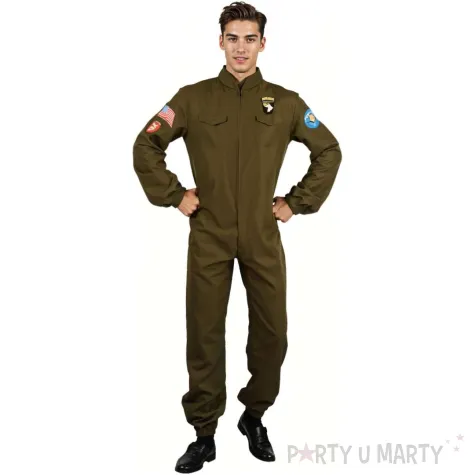 stroj meski na karnawal zolnierz mundur amerykanskiego pilota rekonstrukcja rozm m