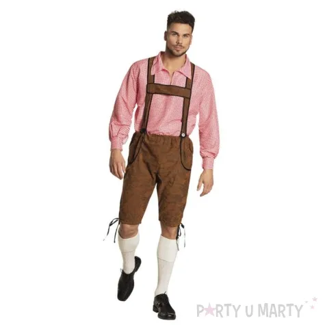 stroj meski na oktoberfest koszula i spodnie z szelkami bawarczyk festiwal piwa l xl