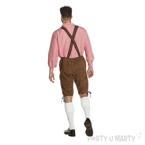 stroj meski na oktoberfest koszula i spodnie z szelkami bawarczyk festiwal piwa l xl