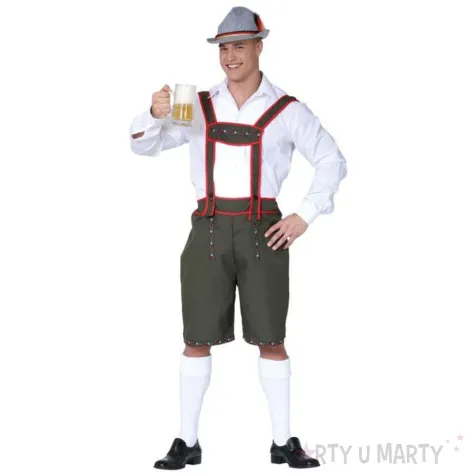 stroj meski na oktoberfest spodnie z szelkami bawarczyk festiwal piwa l