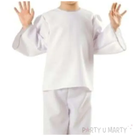 stroj na jaselka dla chlopca kostium aniol bialy rozm 122 128 cm