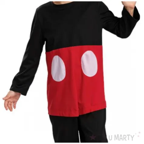 stroj na karnawal dla dzieci myszka mickey kombinezon i opaska z uszami rozm 110 122