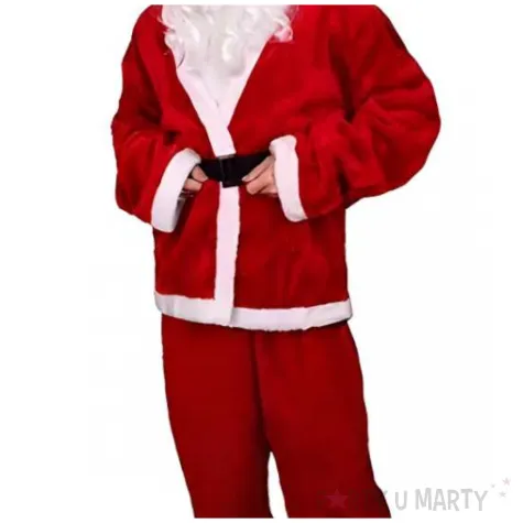 stroj swietego mikolaja na boze narodzenie mikolajki marynarka spodnie pas czapka broda
