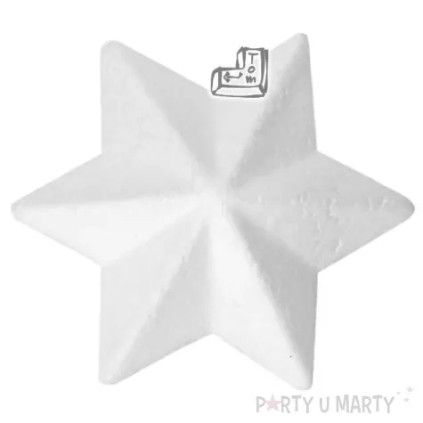 styropian gwiazdka 70 mm t unisan 5 szt