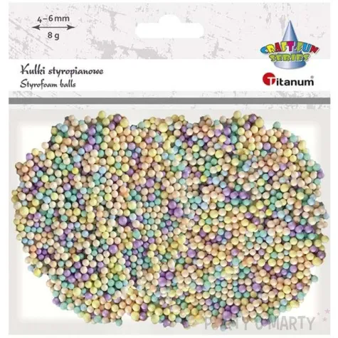styropian kuleczki 4 6 mm mix titanum 8 g
