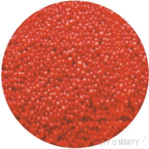 styropian kuleczki 4 mm czerwone aliga 10 g