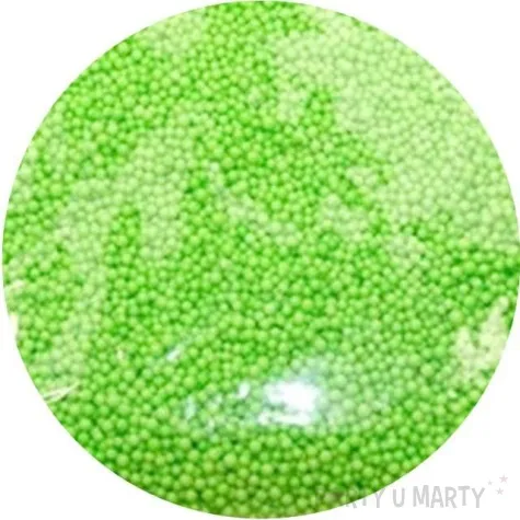 styropian kuleczki 4 mm zielone aliga 10 g