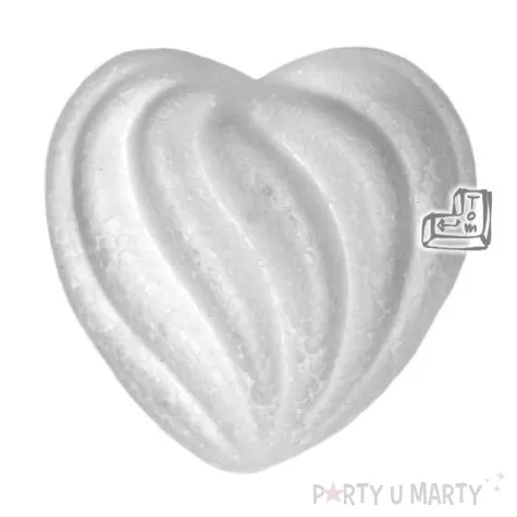 styropian serce ozdobne 55 mm t unisan 3 szt