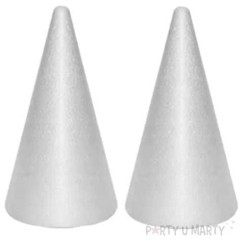 styropian stozek classic bialy aliga 30 cm 2 szt