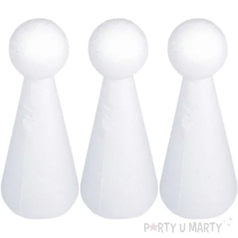 styropian stozek z kula 100 mm unisan 3 szt