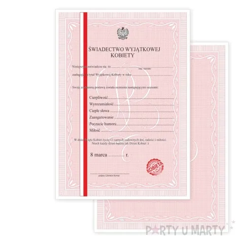 swiadectwo wyjatkowej kobiety 8 marca a4